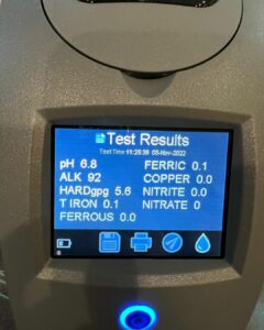 Get instant water testing results for clean water system diagnosis